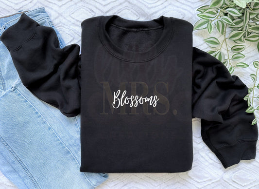 Embroidered Mrs. Sweatshirt | Customized Name